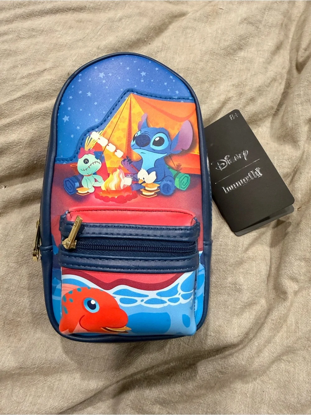 Disney Blue & Red Lilo & Stitch Kids Character Crossbody Bag
